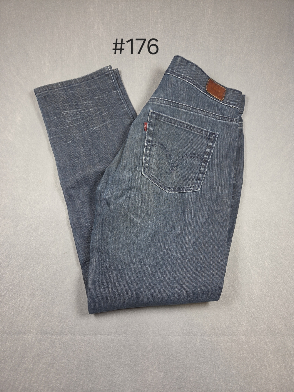 VTG Levi’s Skinny 503 Jeans Mid Wash Denim W29 Made in Brazil Sunburst Button